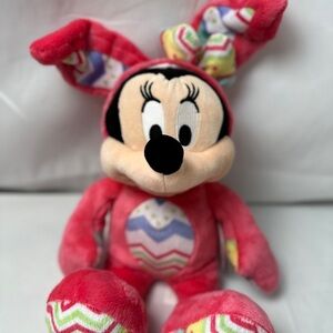 Disney Minnie Mouse Easter Bunny Plush Toy - Pink